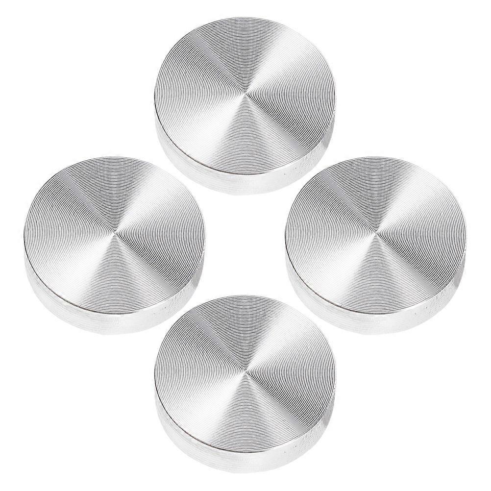 4pcs Aluminum Alloy Round Disc Adapter for Glass & Coffee Tables – Lightweight, Sturdy, and Portable for Tea Tables and Display Cabinets