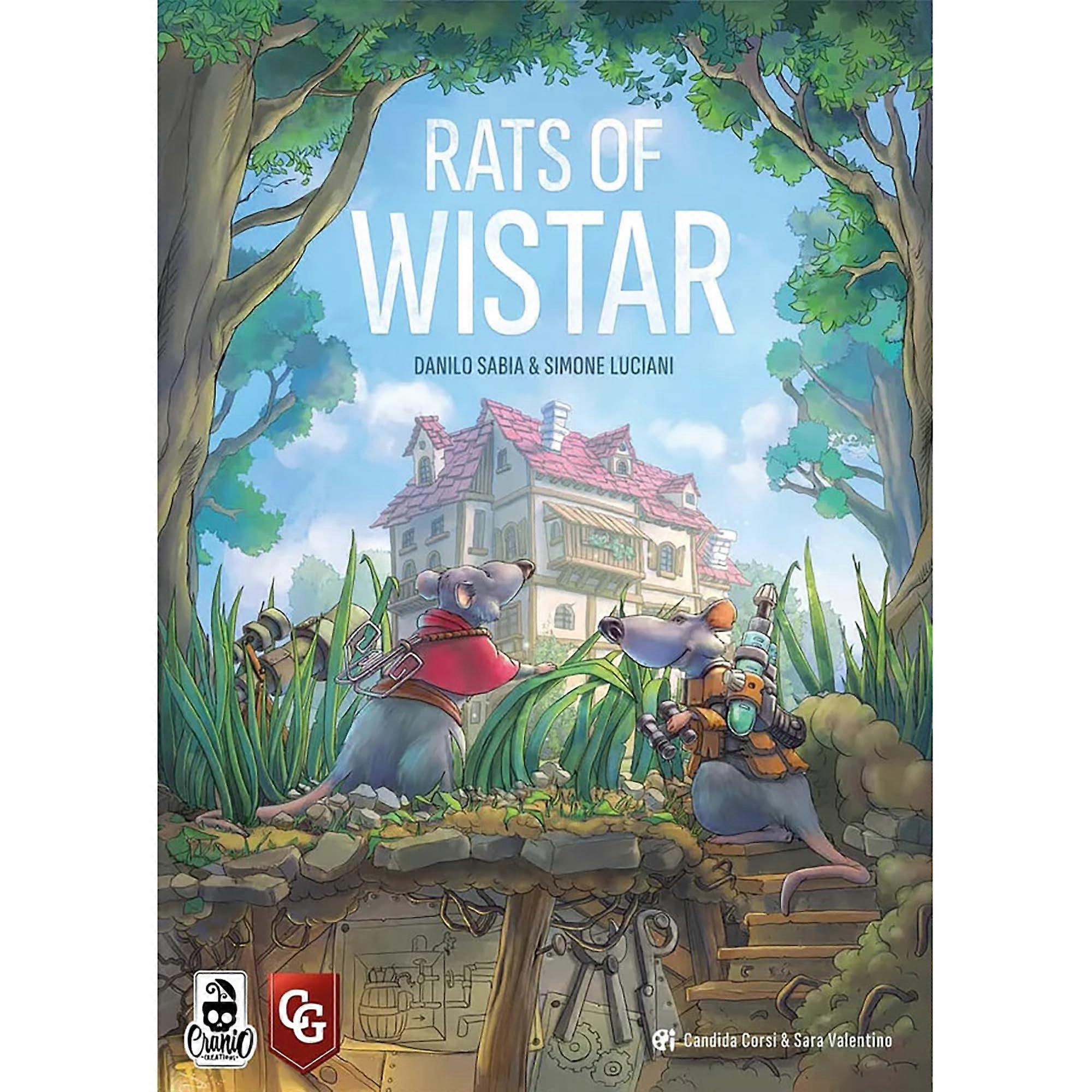 Capstone Games: Rats Of Wistar - Building & Worker Placement Board Game, Play As Rats, Explore-escape-invent, Ages 14+, 1-4 Players, 90 Minutes