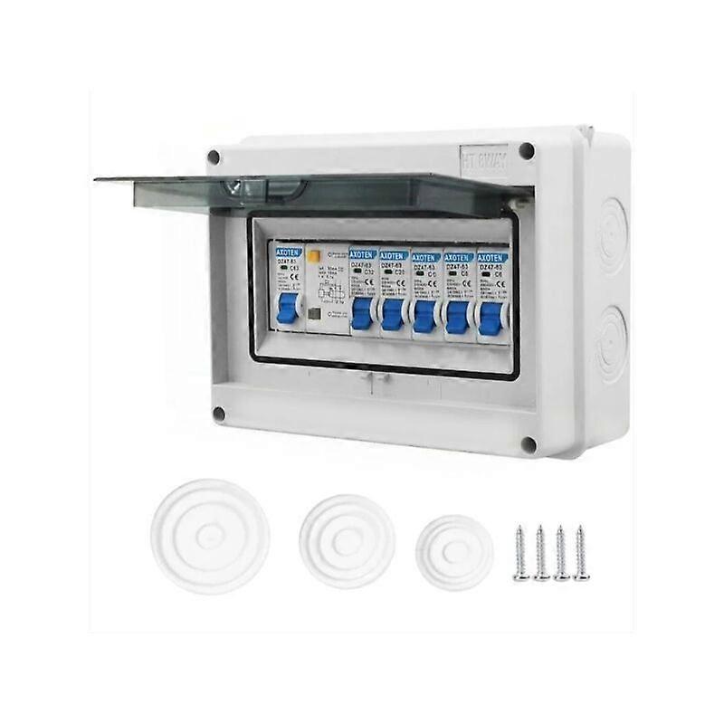 Way Consumer Unit Circuit Breaker Panel, Leakage Circuit Breaker Box, Waterproof Electrical Panel, 63A Electrical Circuit Breakers, IP65 Air Switch