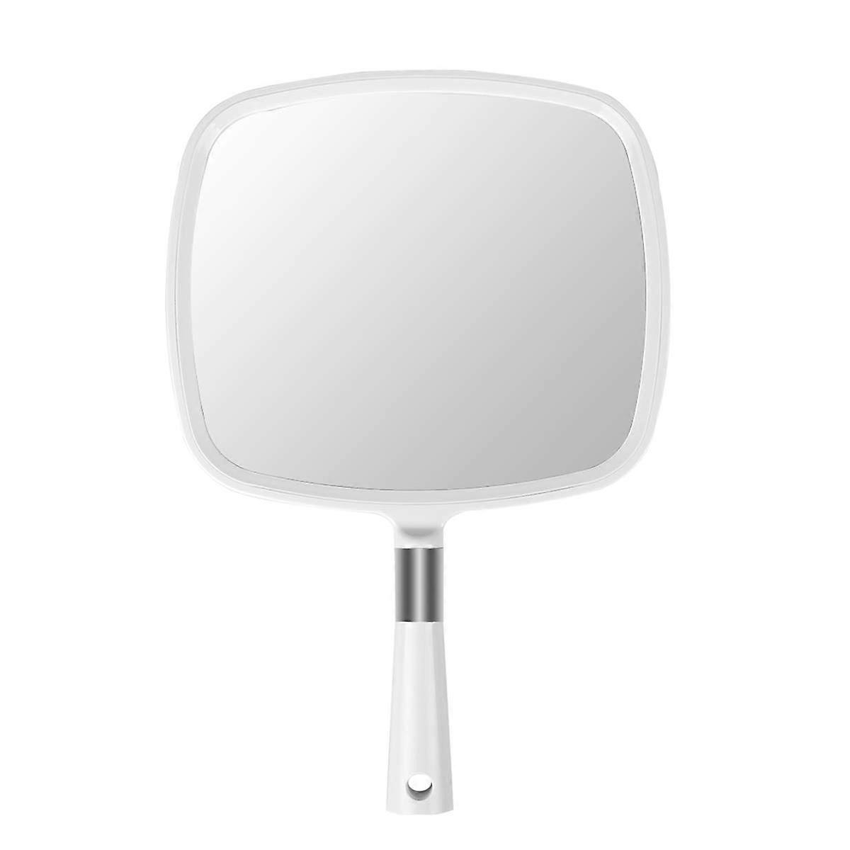 Large White Snowflake Hand Mirror with Handle Hanging Hairdressers