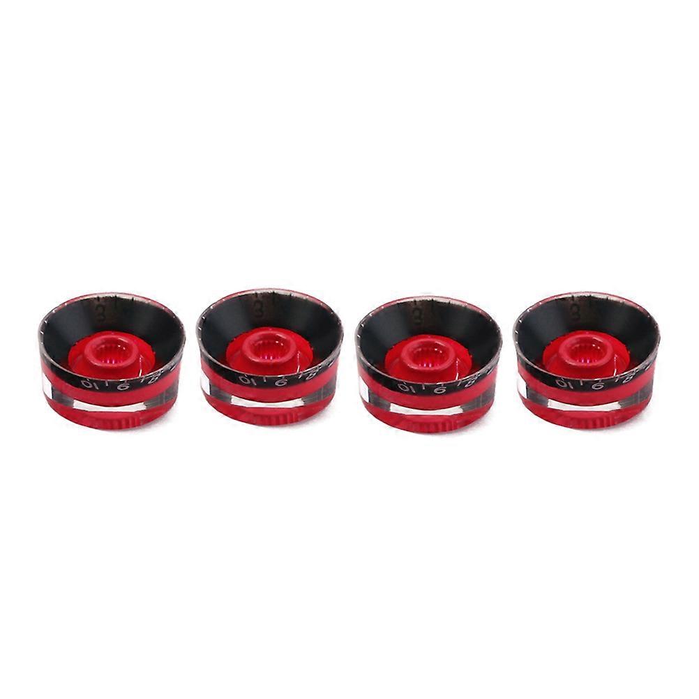 Volume Knob Replacement For Electric Guitar Bass Pedal Control Amplifier Adjustment 2.60X2.60X1.15CM 4Pcs