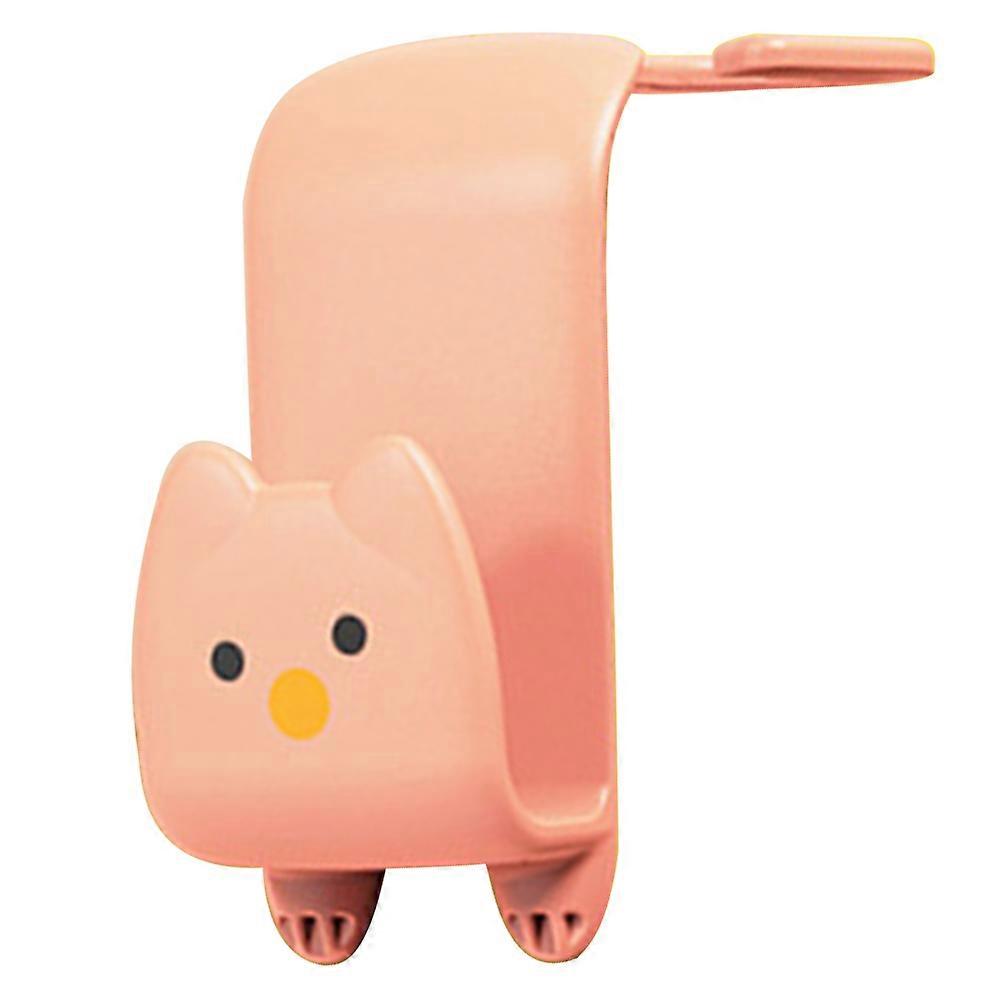 Cute Cartoon Pink Car Headrest Hooks Durable Auto Hangers for Bags & Accessories Storage, Multifunctional Seat Back Organizer for Vehicles