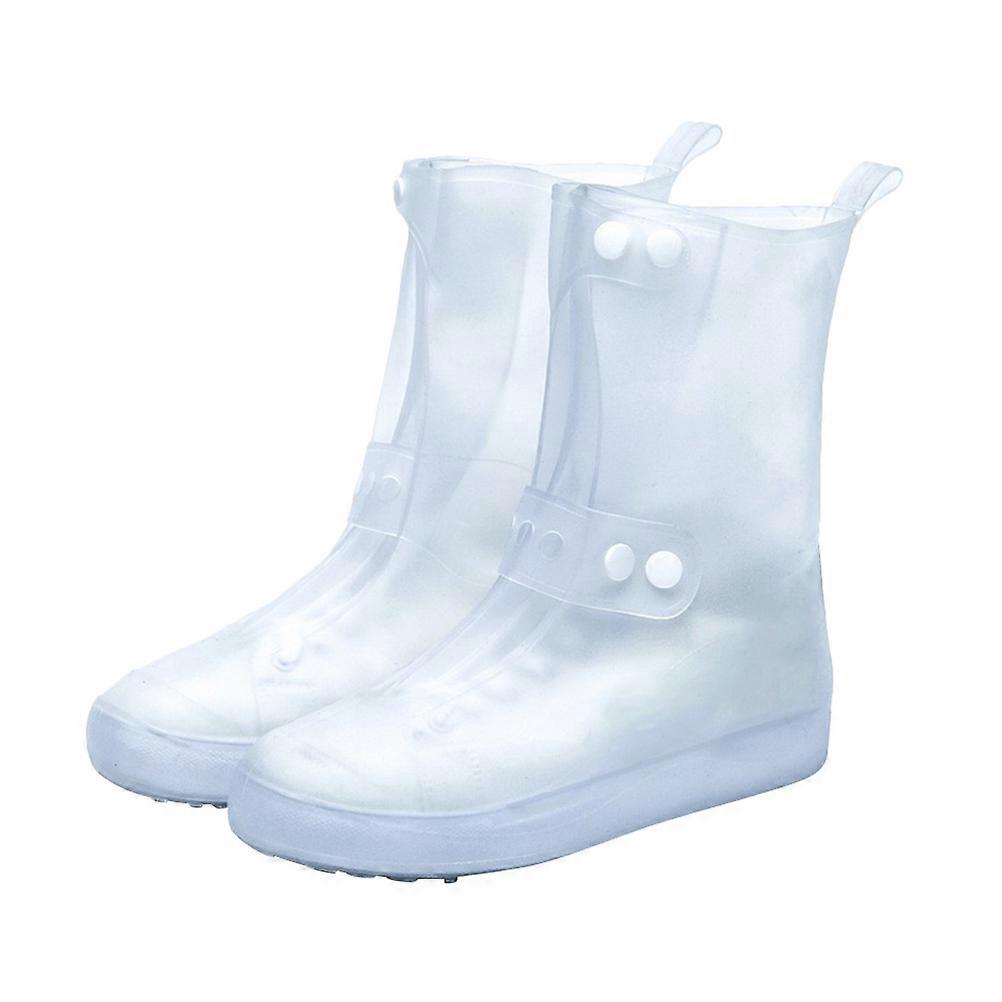 Waterproof Shoe Covers for Adults – Non Slip, Thickened Overshoes with Durable, Wear Resistant Soles – Portable High Cut Boot Covers for Outdoor