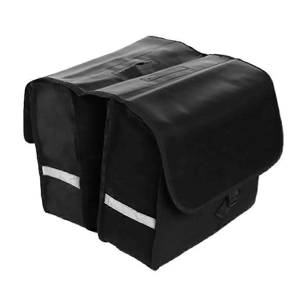 Durable Capacity Bike Bag with Reflective Stripe Rear Shelf Pannier for Cycling and Daily Use