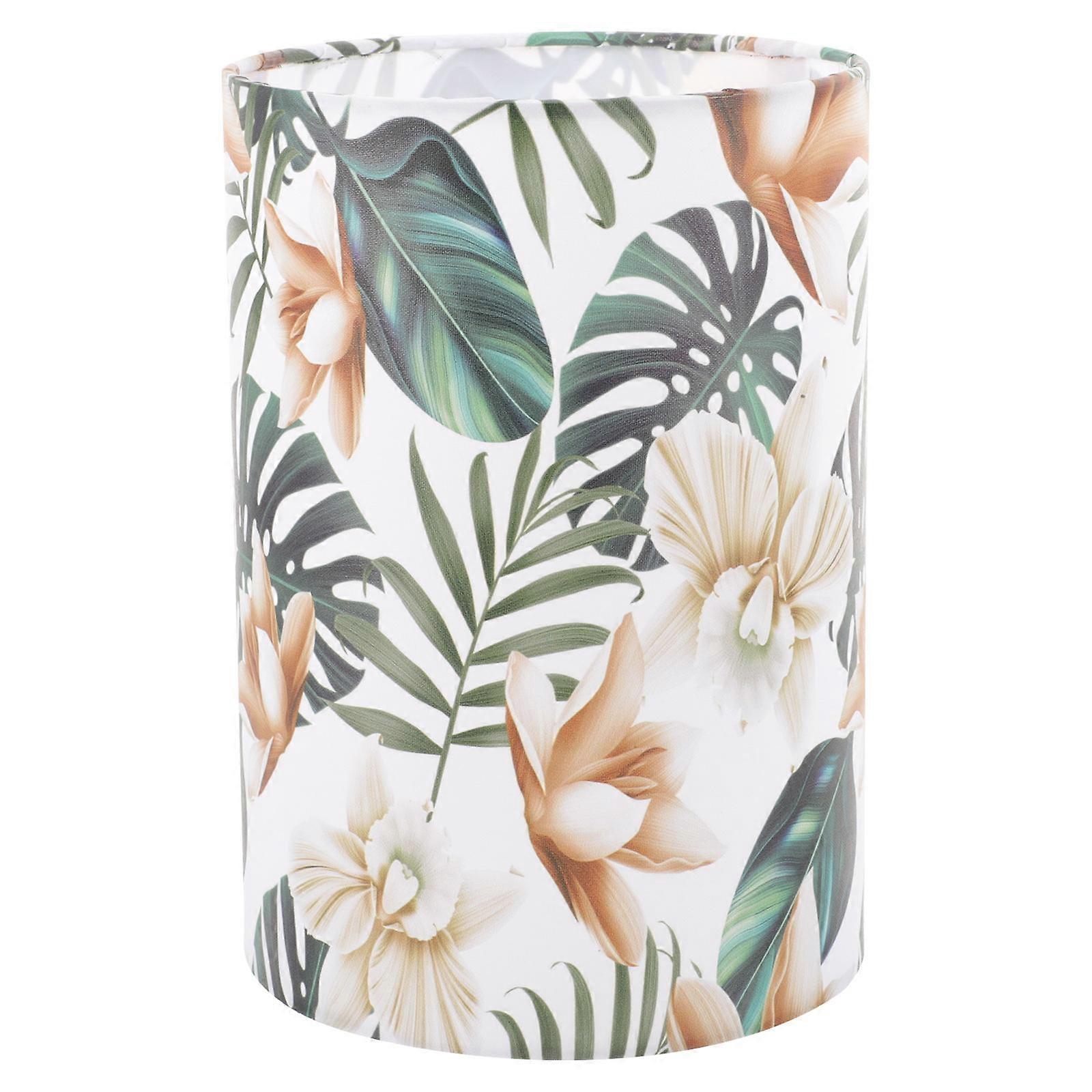 Cloth Lamp Shade Cylinder Lampshade Replaceable Table Lamp Accessory Metal Material Simple Room 20x14cm 1Pcs