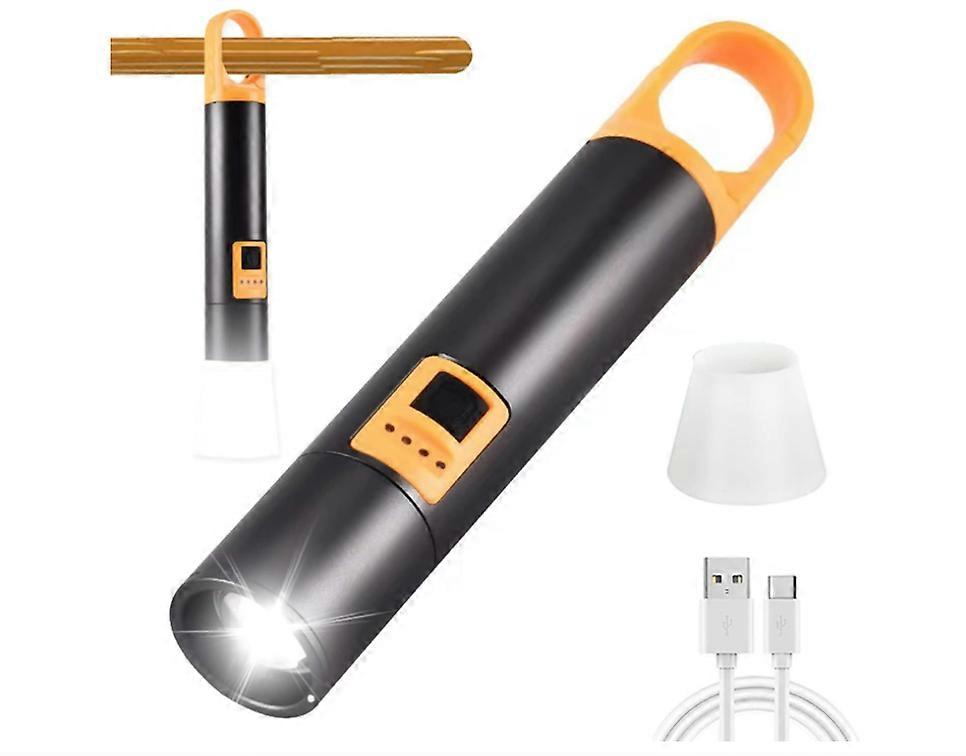 LED FlashlightTactical Laser Flashlight 1000 High Lumens Zoomable Tactical Flashlight Portable Handheld Flash Lights for Camping, Emergencies.(Black)