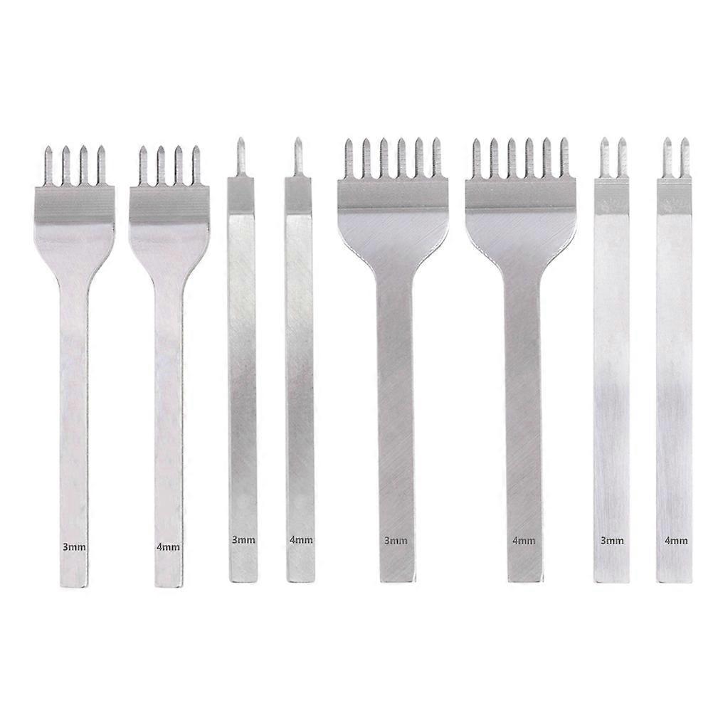 Basic Leatherworking Kit Leather Punching Kit Leather Crafting Carbon Steel 8Pcs