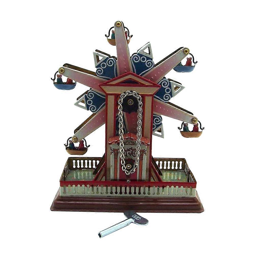 Vintage Prop Tin 435 Ferris Wheel Collectors Home Furnishing Articles Clockwork Mechanism 1Pack