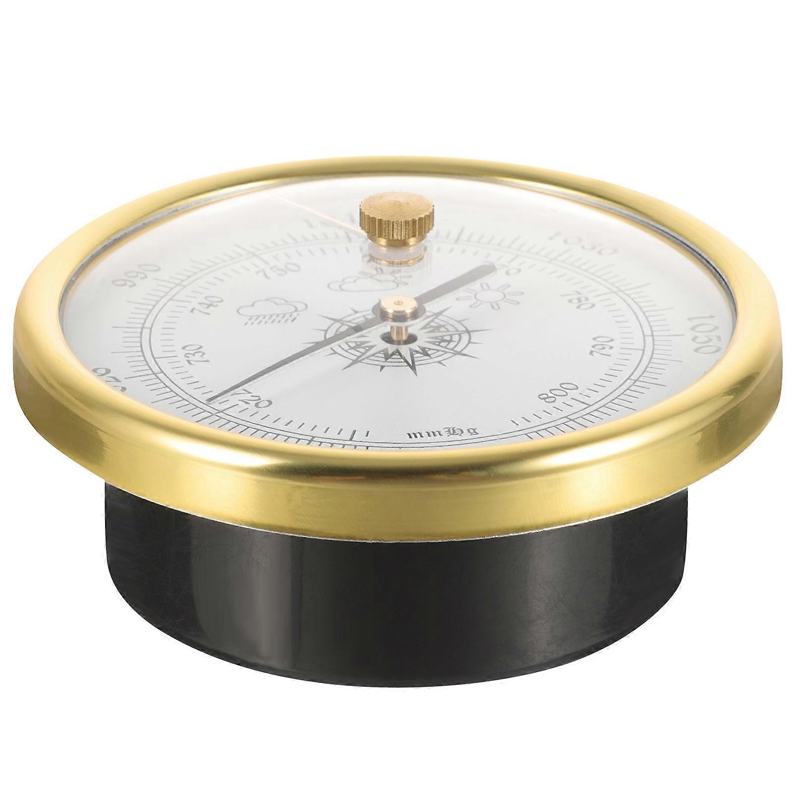 Weather Tool Aneroid Barometer Dial Type Barometer 7x7cm ABS Material 1Pcs