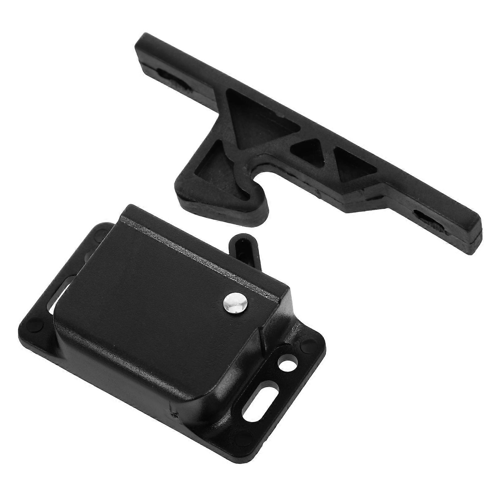 Rv Drawer Latch Set Grabber Catch For Motorhome Components Black 7.20X2.30X1.00CM 1Set