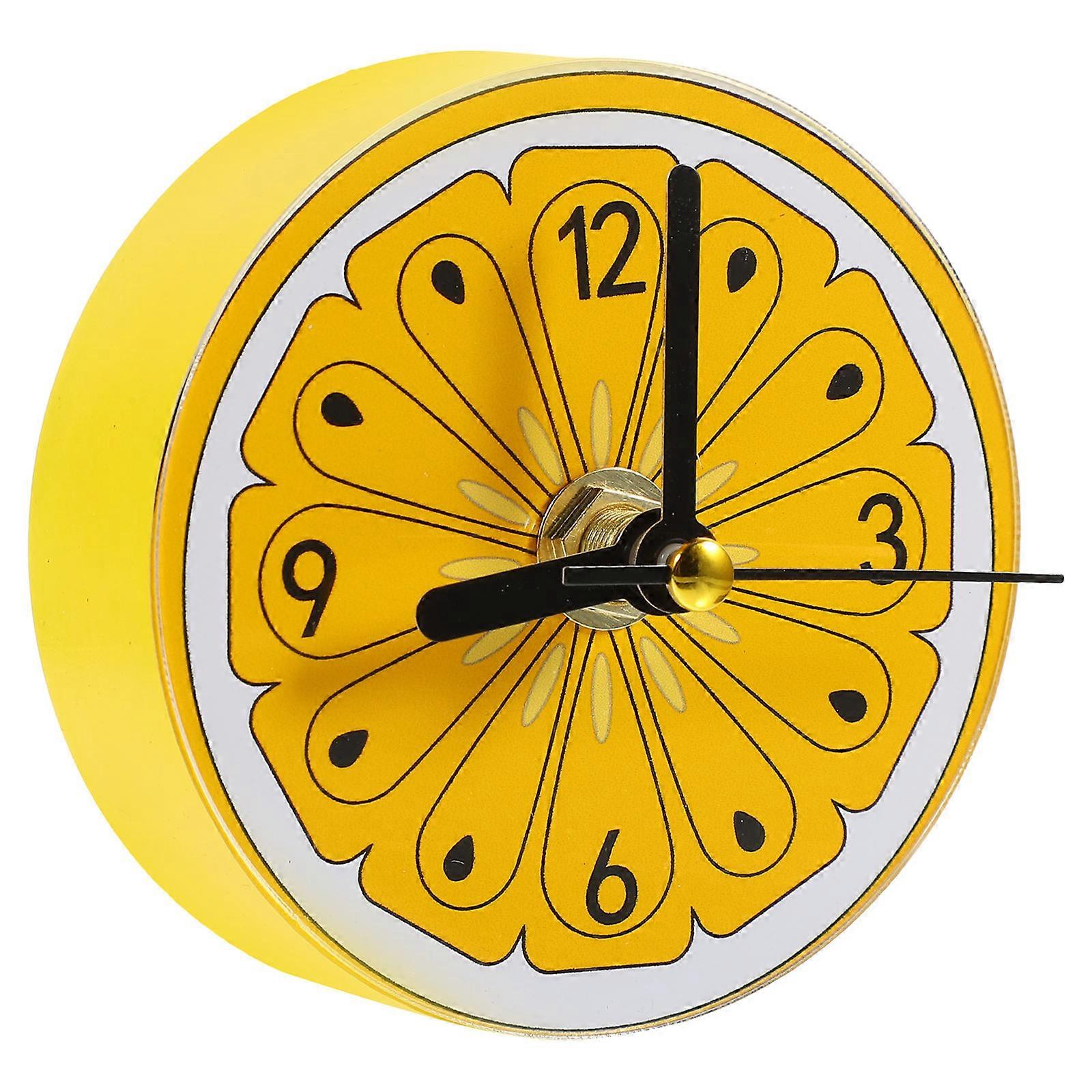 Refrigerator Decorative Magnets Magnetic Fridge Clock Novelty Design Home Decoration 8.3 x 8.3 x 4cm Clock 1Pack