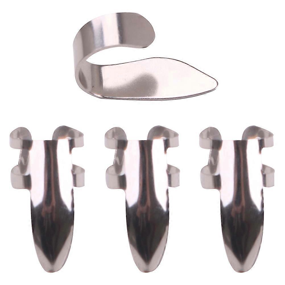 Stainless Steel Thumb & Finger Picks for Guitar and Banjo – Hollowed Design for Smooth Grip, Enhanced String Control, and Comfortable Fit for
