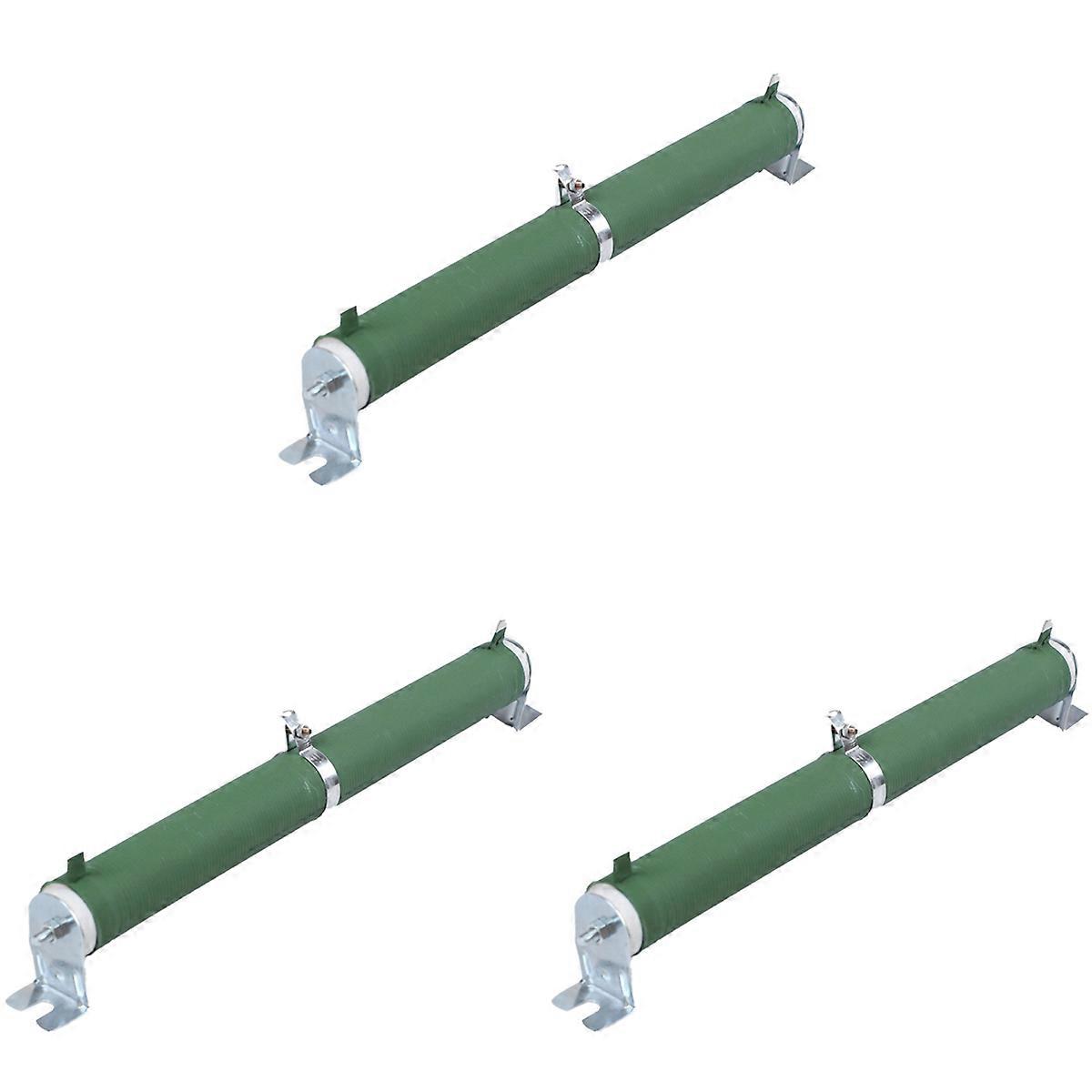 3X 200W Watt 100 Ohm Ceramic Tube Adjustable Rheostat Resistor Green
