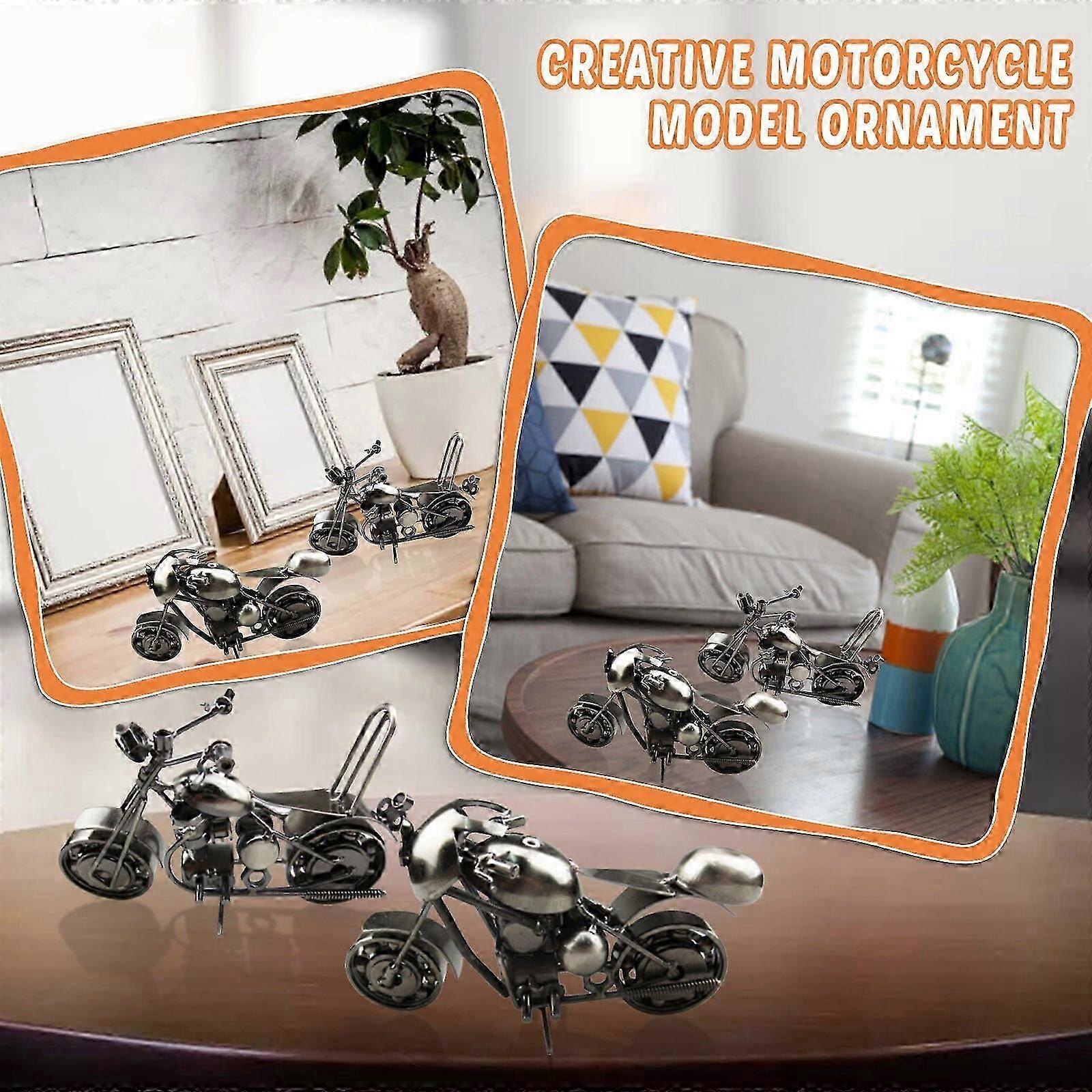 Creative Motorcycle Pattern Alarm Clock - Cool Desk Clock - Home Birthday Gift - Random Wheel Type