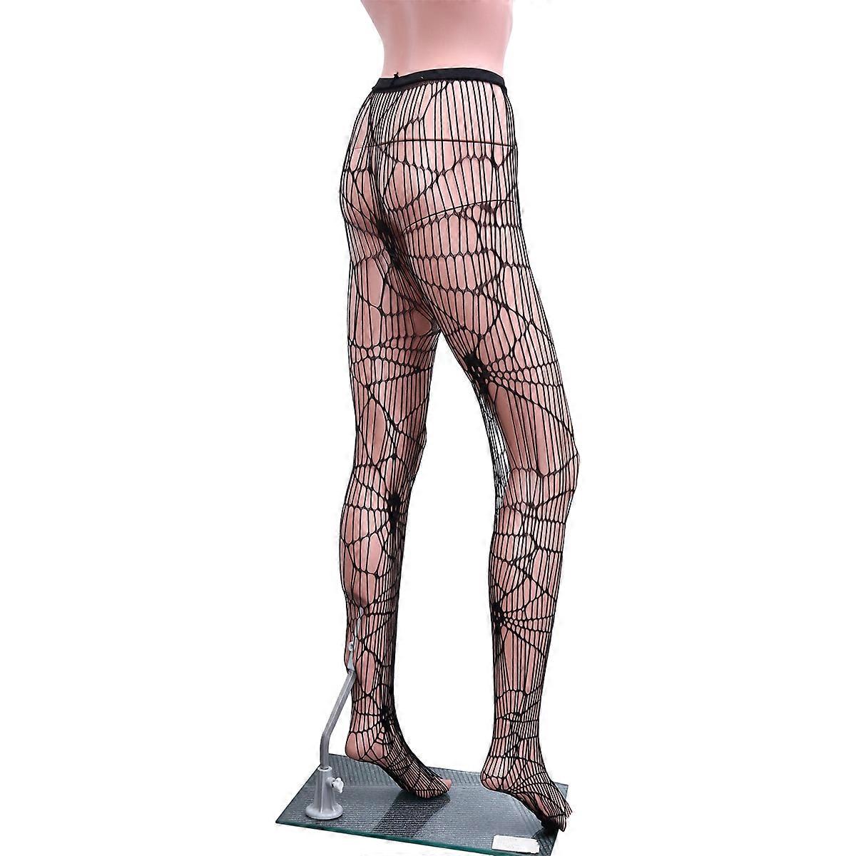 Black Halloween Stocking Skull Design Tights Women M Size 1 Pair