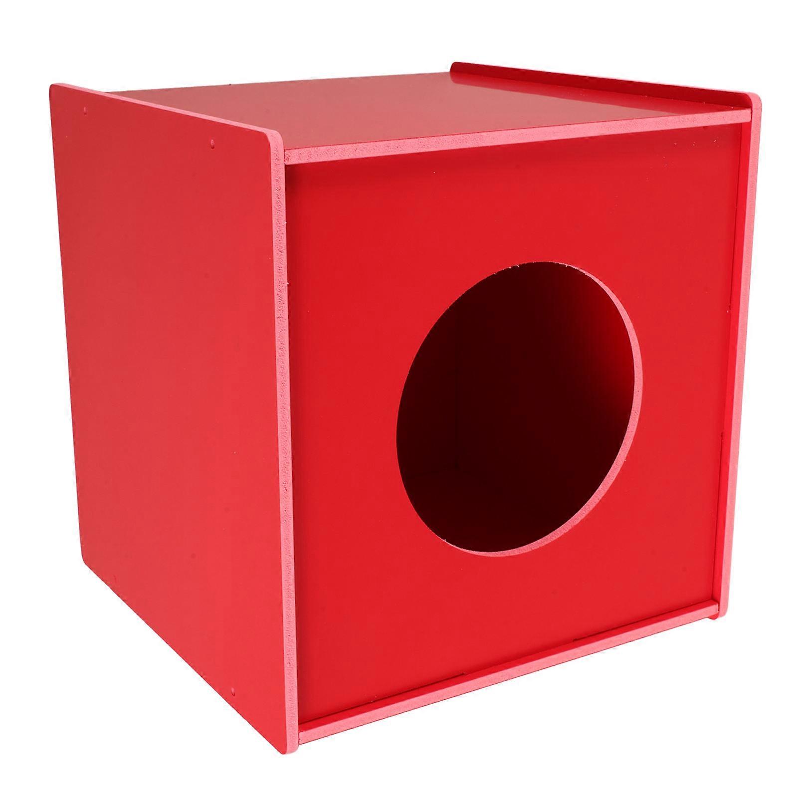 Red Raffle Box for Ballots – Storage Container for Party Games, Office Voting, Fundraising & Annual Meetings – Non Deformable Donation Box for