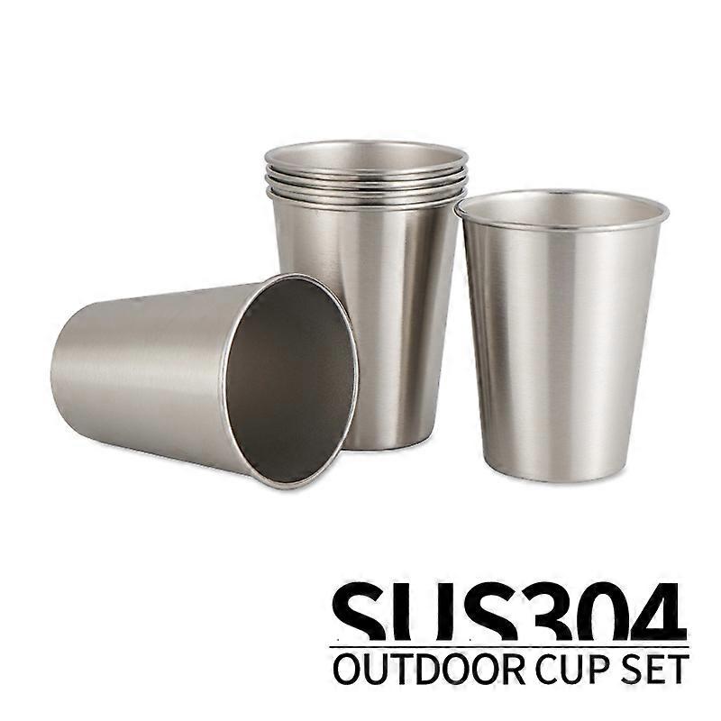 1 Premium Stainless Steel Cups  (4 Pack) Premium Metal Cups - Stackable Durable Cup