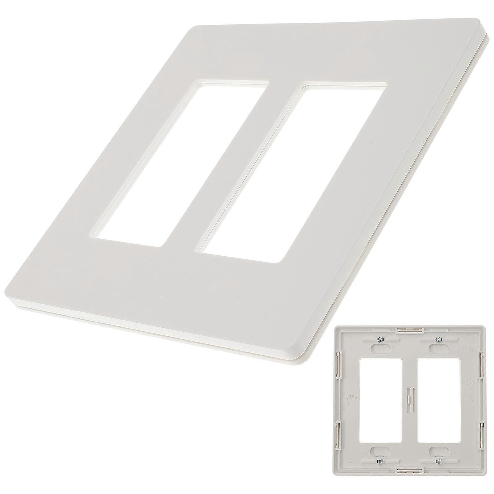 Electrical Outlet Guard Plate Modern Design High Temperature Resistance Pc Material Rectangular Shape 1Pcs