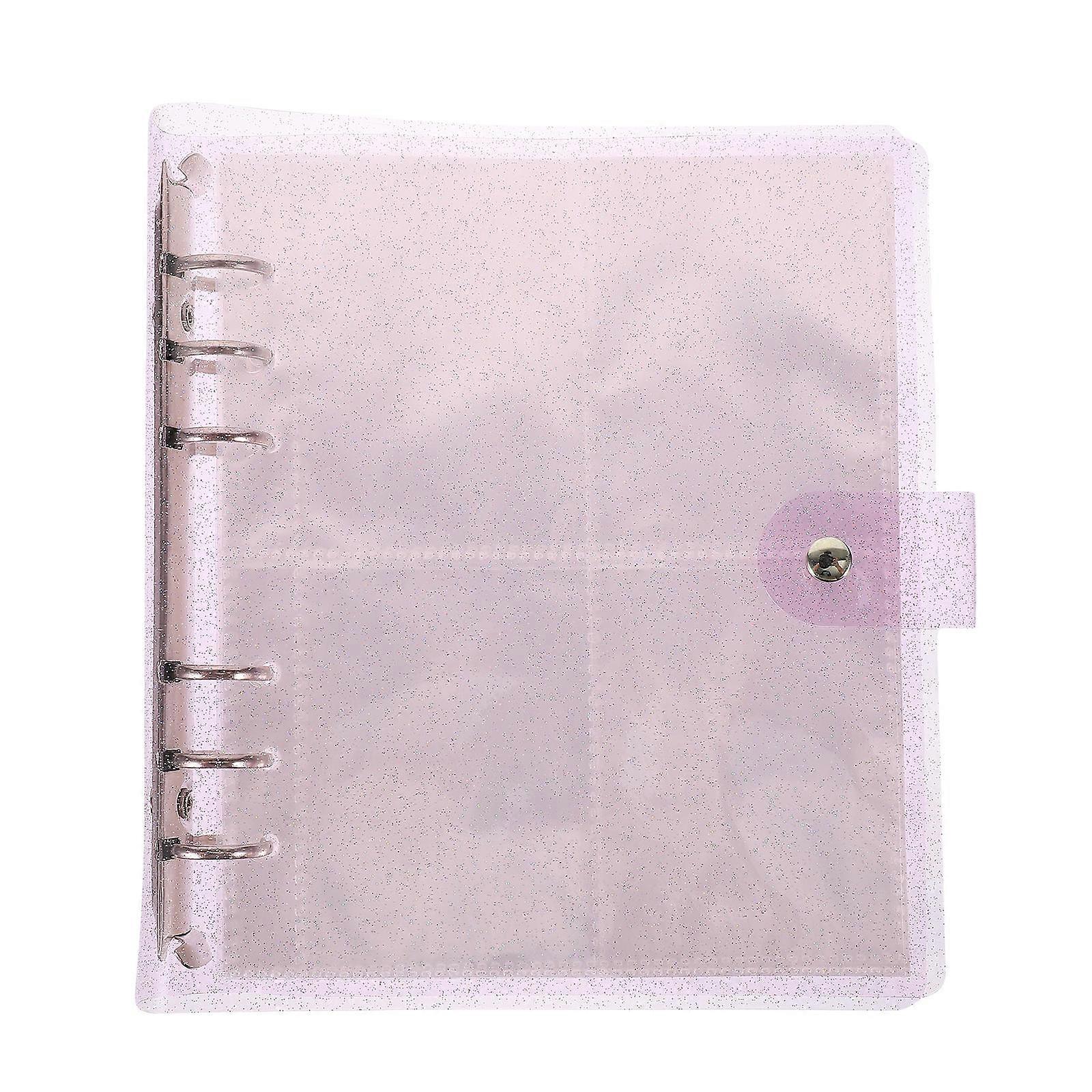 Vertical Photo Album Square Purple 19.5X18.5X3CM Holds Photos 1Set