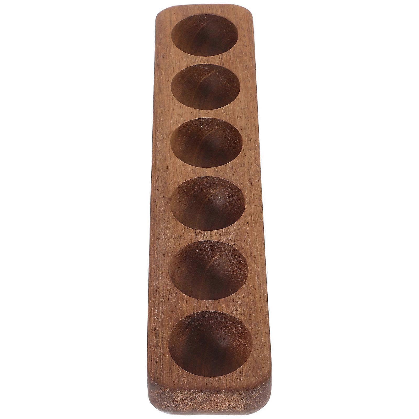 Egg Display Holder Natural Wood Egg Tray For Fridge Simple and Elegant Design 1Set