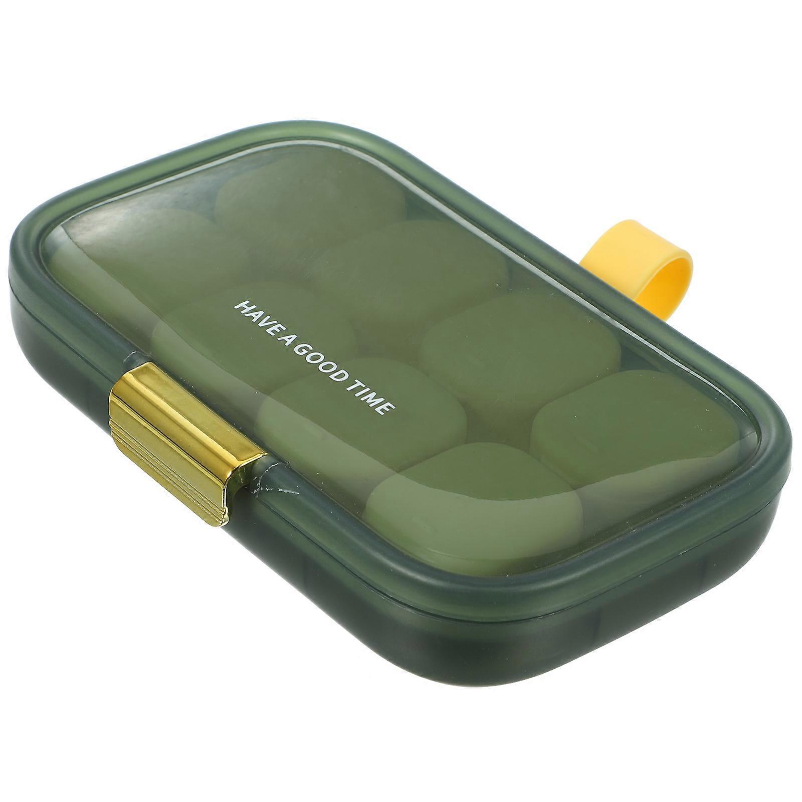 Medication Box Small Container For Medicines Medicine Case Rectangular Shape 13x8.7x2.5cm Portable 1Pcs