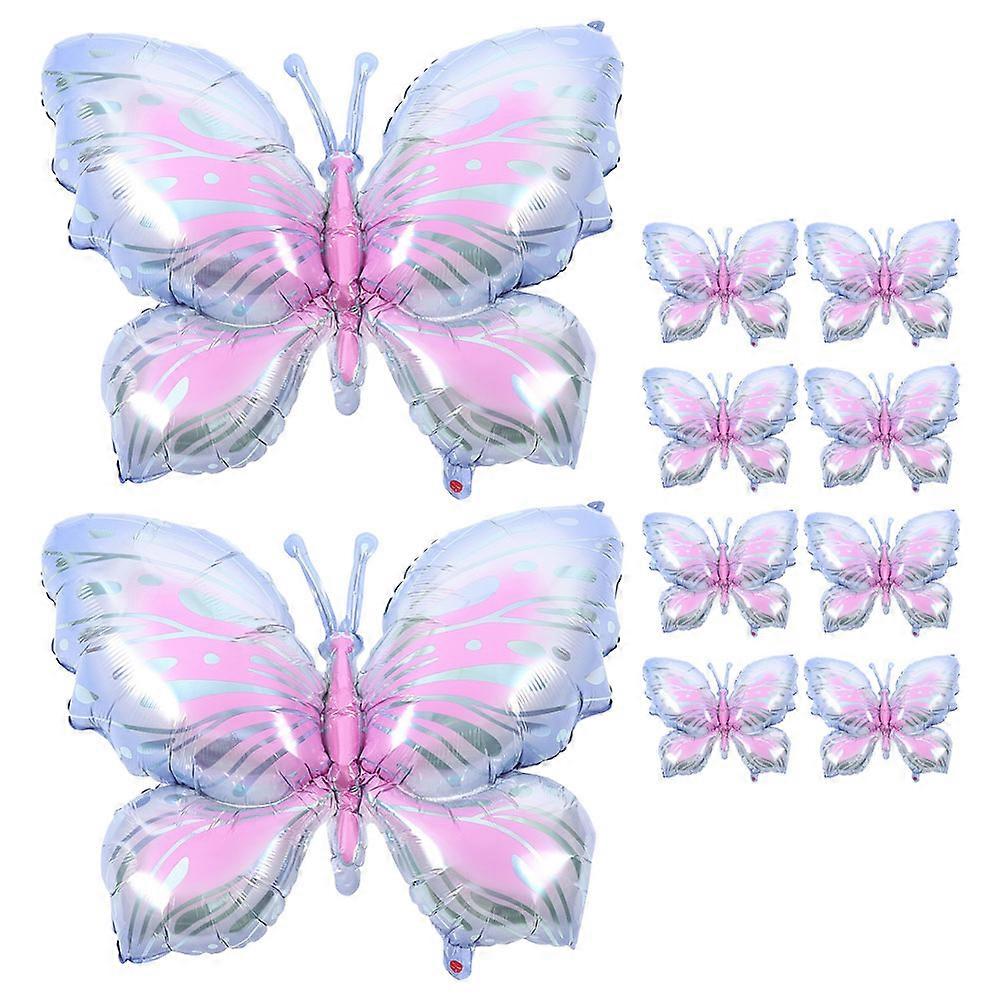 ホイルバルーンインフレータブルバタフライデコレーションパーティーレイアウトアソートカラー98.00X72.00X20.00cm 10個