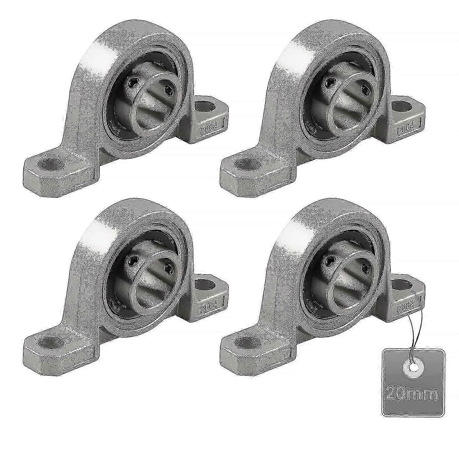 Cuscinetti a cuscino da 4 pezzi, cuscinetti a cuscino, cuscinetti a sfere, cuscinetti in lega di zinco, cuscinetti a cuscino, cuscinetti a sfere, con ghisa solida