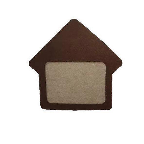 Decorative Bulletin Message Board: Polyester Picture Framed Display Board Hanging Photo Display Holder For Office Home School Wall Decor Light Brown