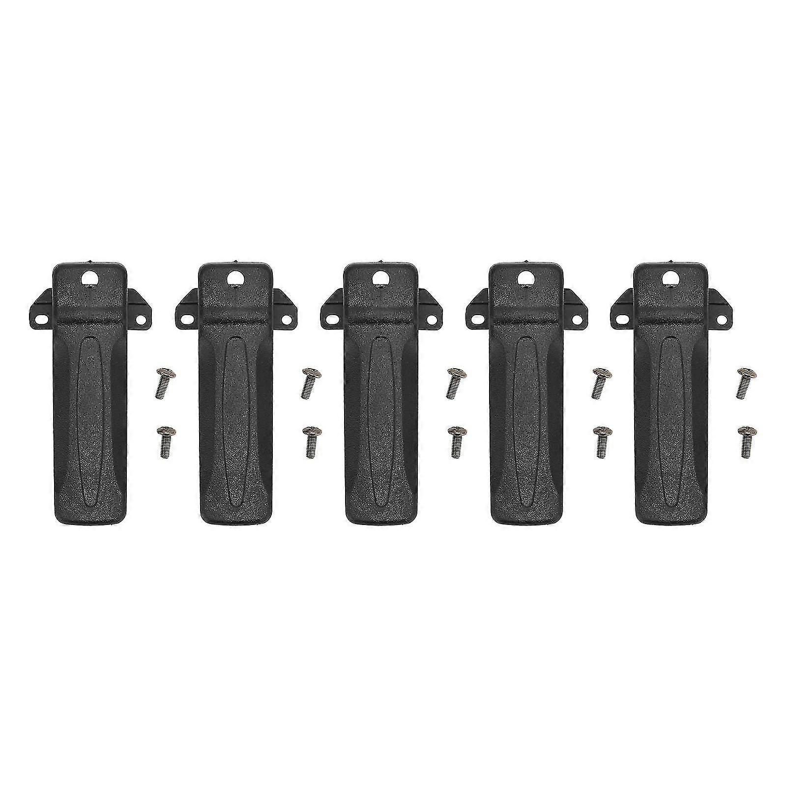 5pcs Radio Belt Clip Portable Durable Plastic Replacement Radio Belt Clip For Kenwood Tk3207 Tk2207 Tk3207g Tk2207g