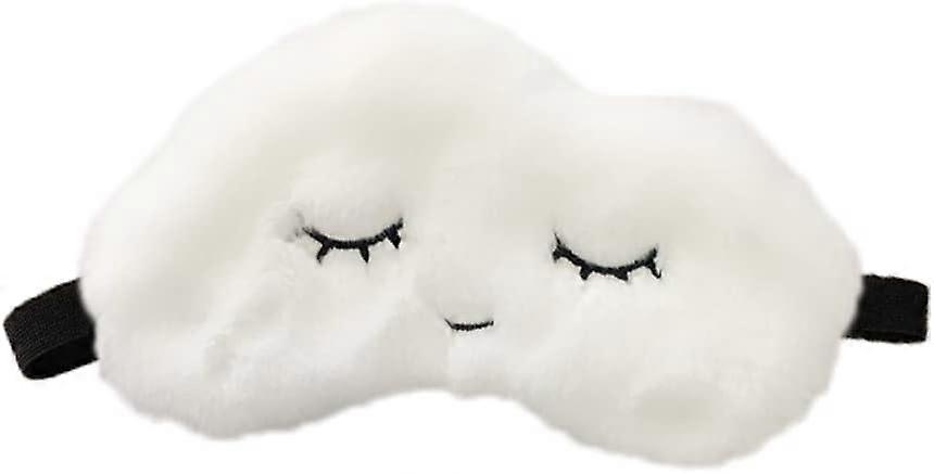Fluffy Sleep Eye Mask, Light Blocking, Cute, with Adjustable Straps, Plush Sleep Eye Mask