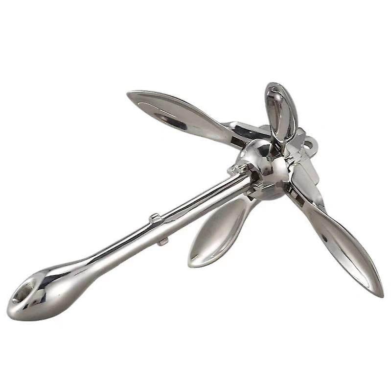 Stainless Steel Durable 1.5 /0.7kg Docking Hardware Boat Folding Grapnel Anchor For Boat Marine Yacht