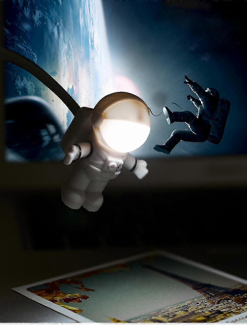Beautiful Astronaut Spaceman USB Adjustable Night Light for Computer and PC LED Lamp - Suitable for various brands