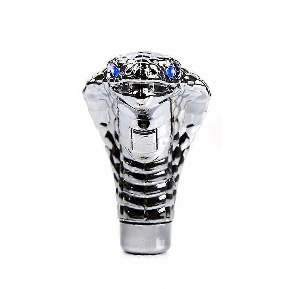 LED Cobra Head Gear Shift Knob for Manual/Automatic Shifters - Universal Use Blue LED Car Accessory