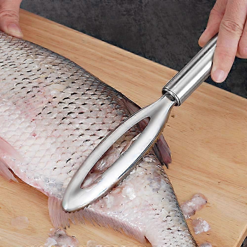 Fish scale remover, 304 stainless steel fish scale scraper, ergonomic handle design, can quickly peel off fish scales