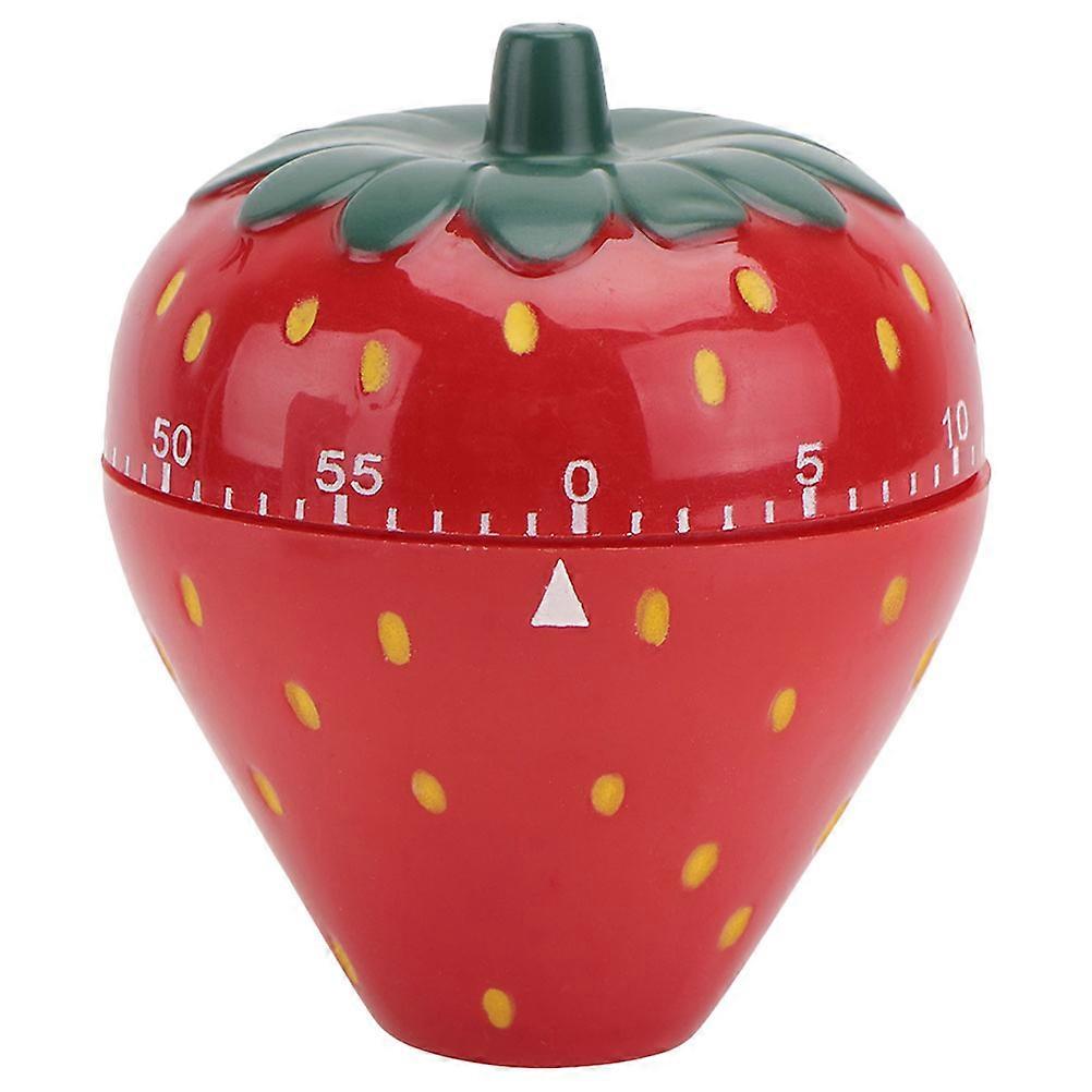 Cute Mechanical Timer Strawberry Shaped For Cooking Baking Home Use With Countdown Function .00X7.00X7.00CM 1Set