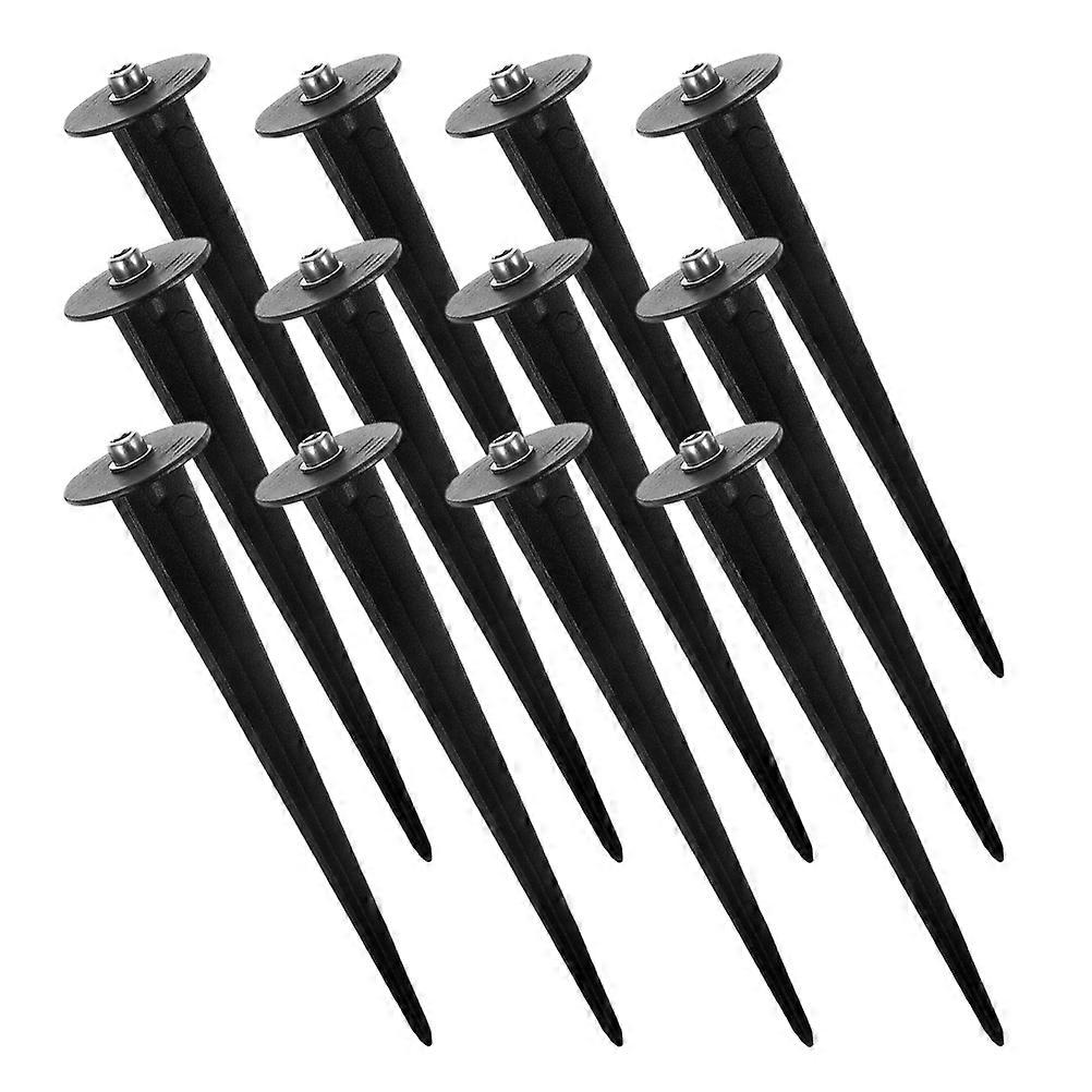 Yard Stakes For Outdoor Decorations Simple Design Solar Powered 12Pcs