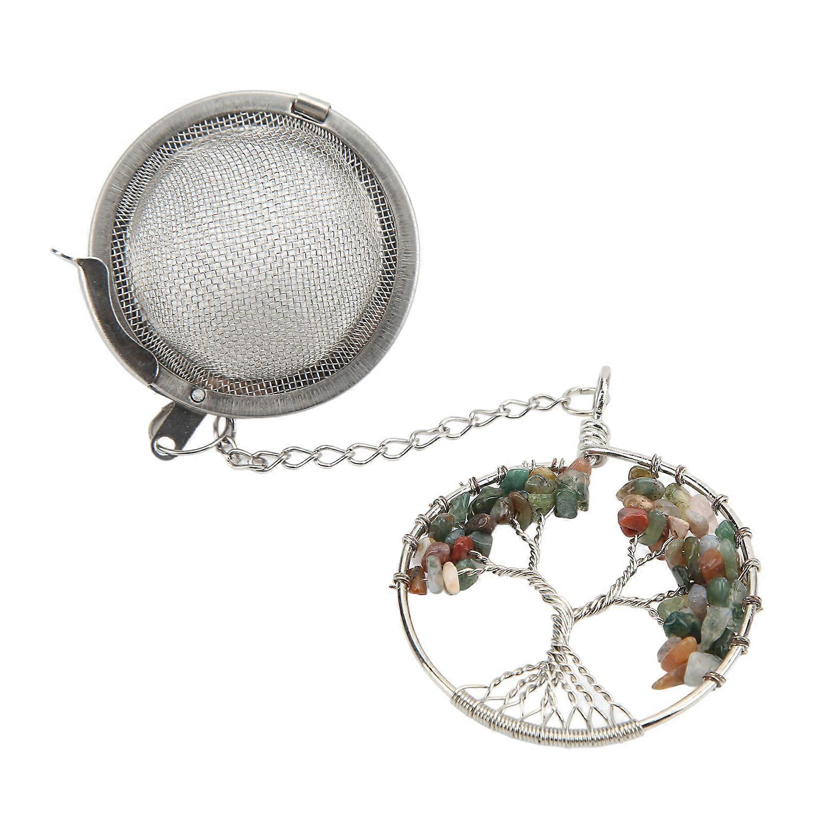 2025 Neuestes Modell Tee-Ei 304 Edelstahl Baum des Lebens Teesieb