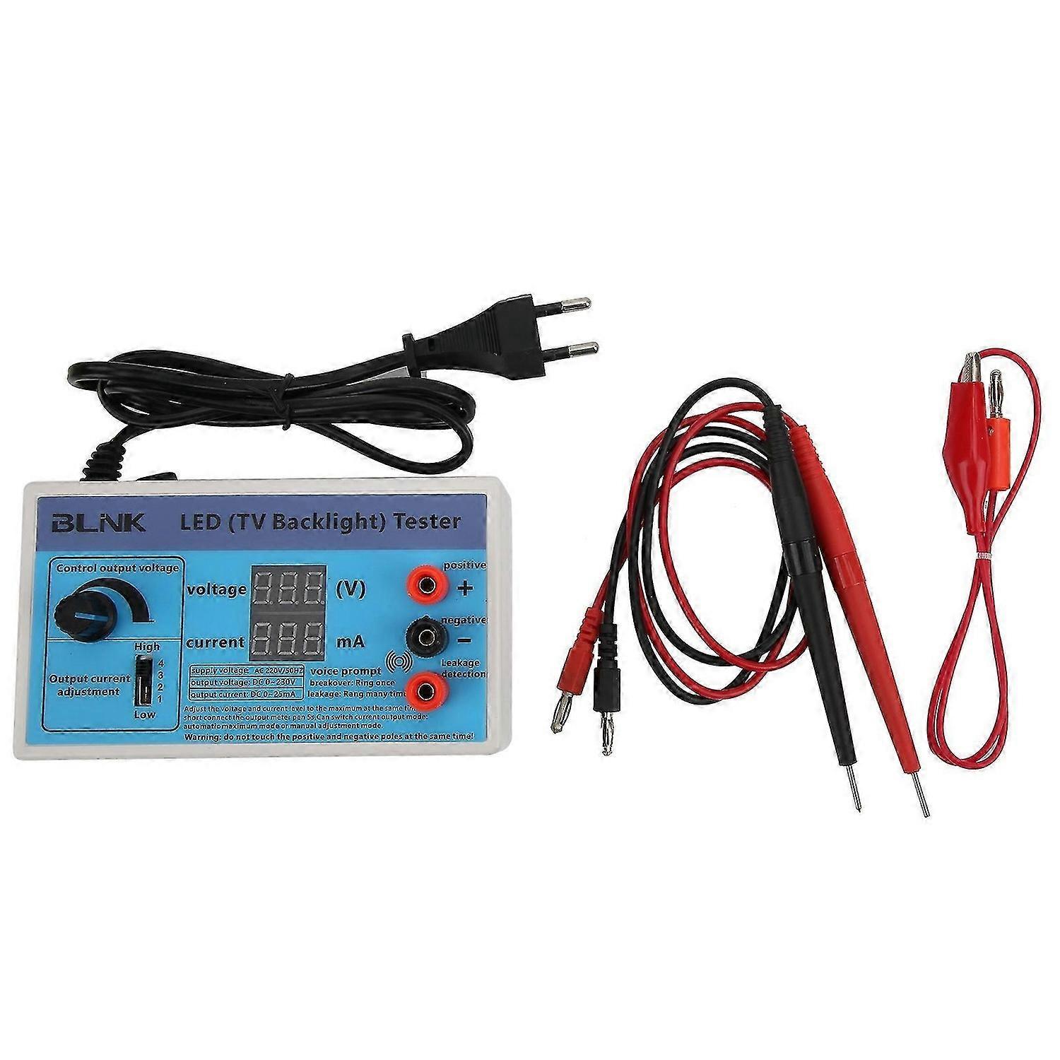 Digital LED Lamp Chip Tester Current Voltage Adjustment Lamp Bead Maintenance Tool EU100240V