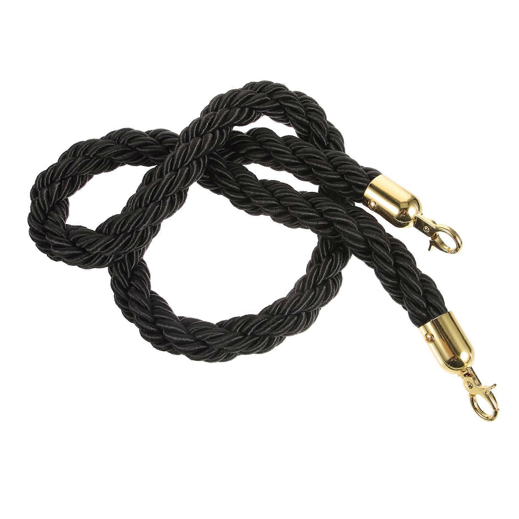 Barrier Post Divider Rope for Barrier Post, Black