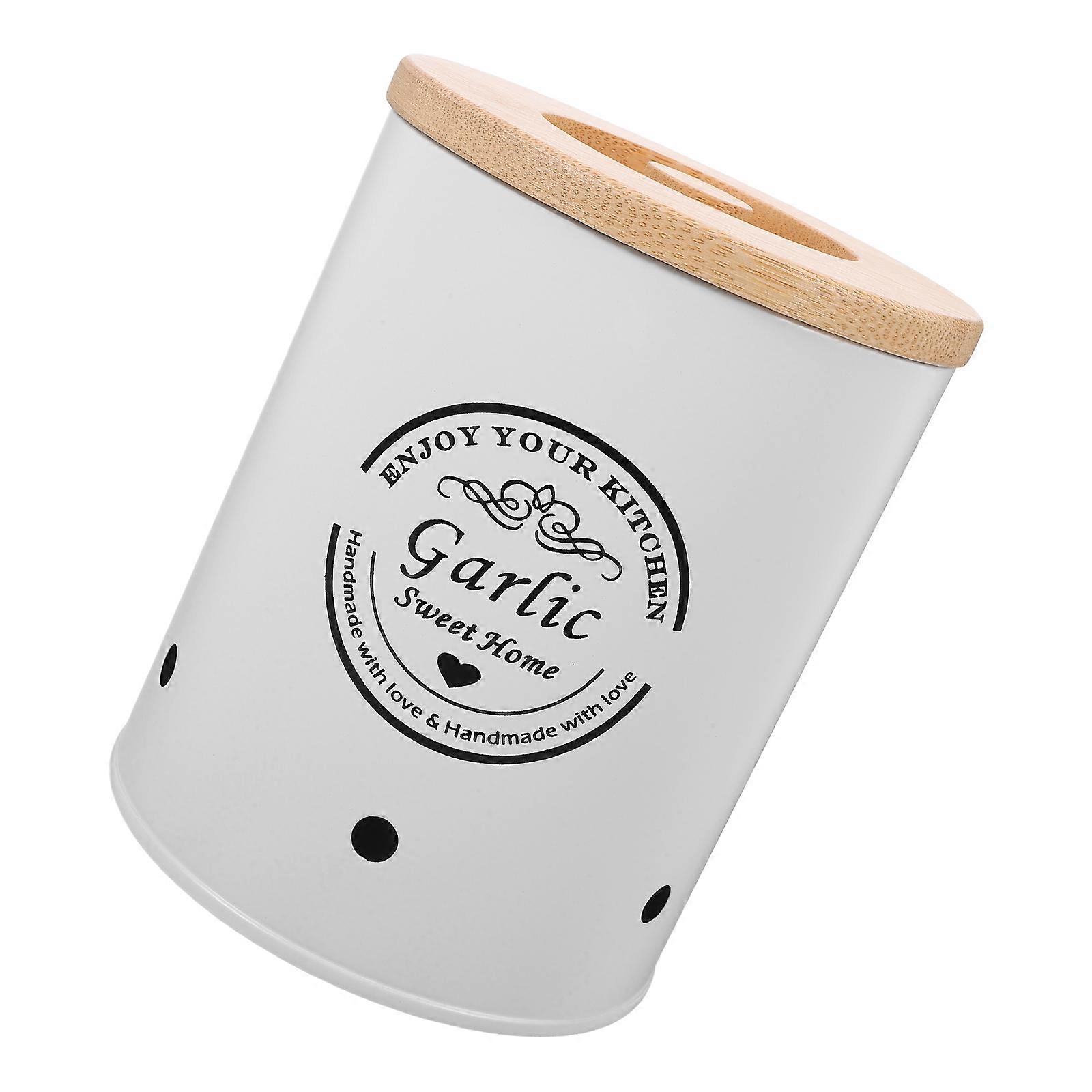 Kitchen Garlic Container Freshness Keeping Minimalist Design 1Set