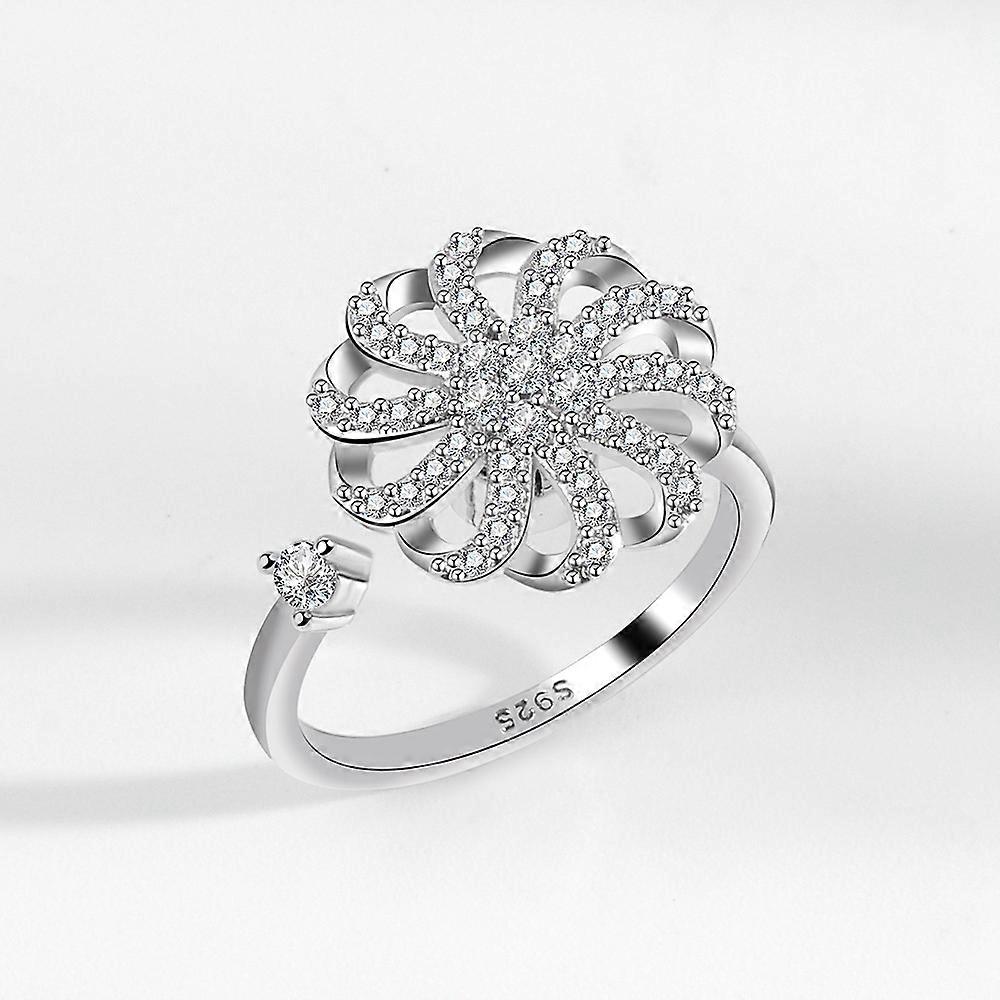 Rotating Ring Adjustable Anxiety Relief Opening Ring(2)