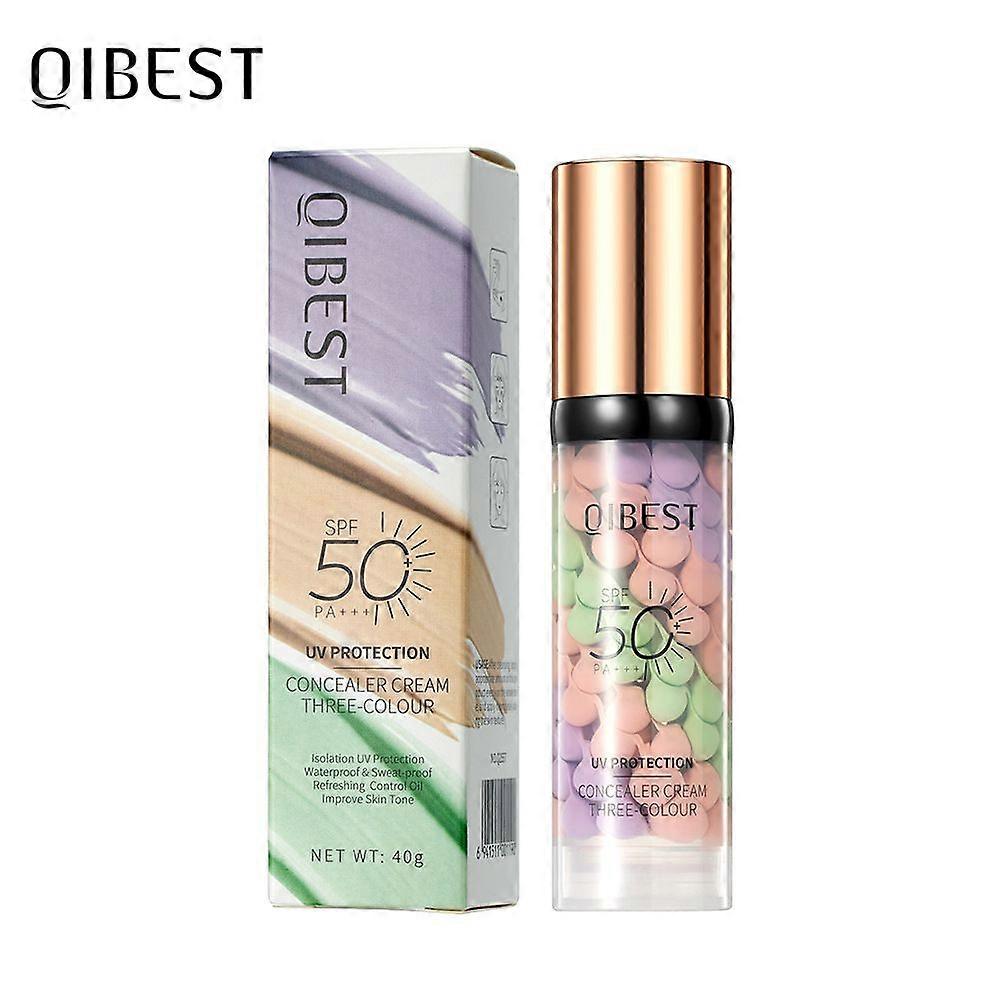 3 In 1Primer for Face Before Makeup,Sunscreen Isolation Cream, SPF 50, One Step Color Corrector Face Primer, Blurs Imperfections Oil Control & Moistur