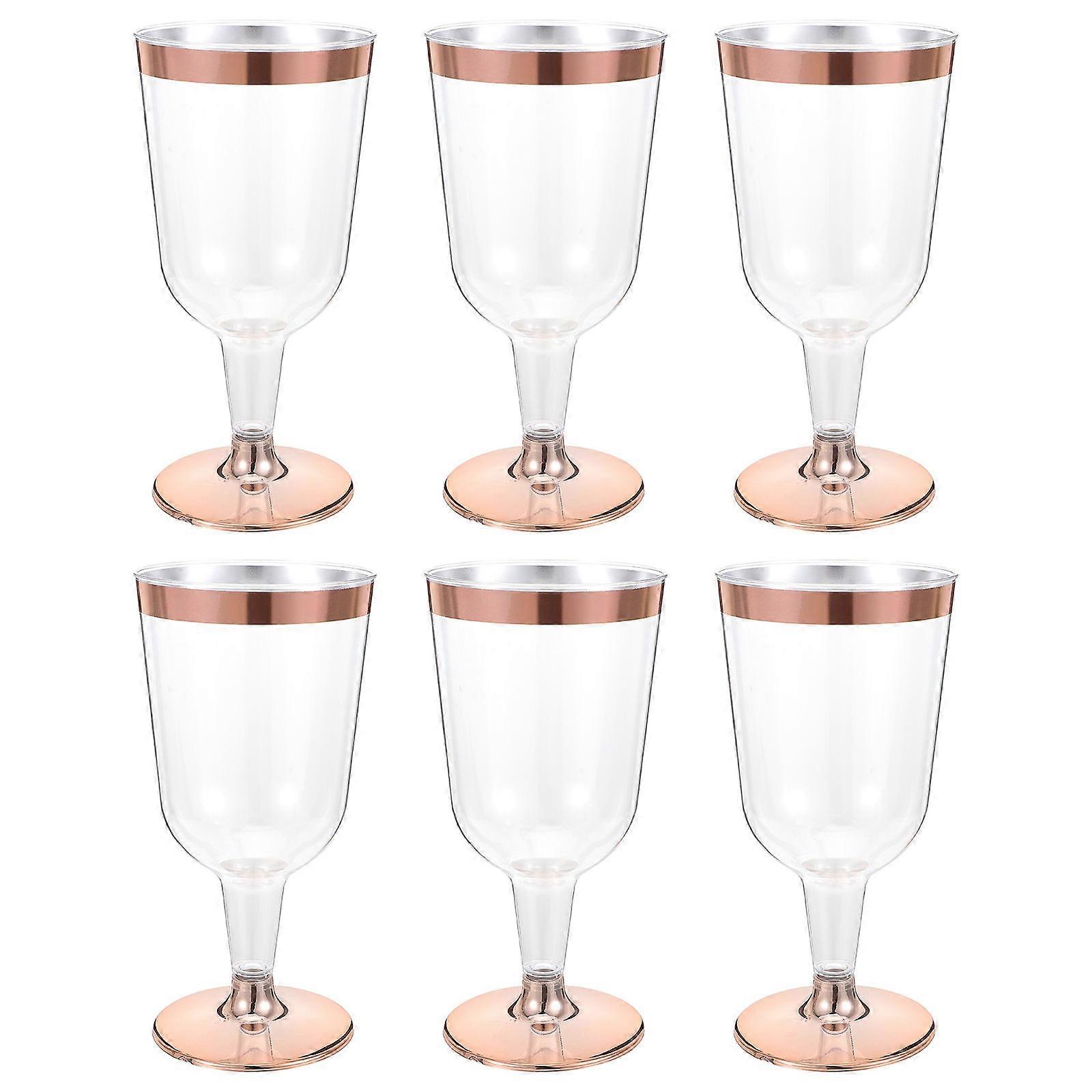 Goblet Drinks Cups Elegant Style Material 180ml 6Pcs