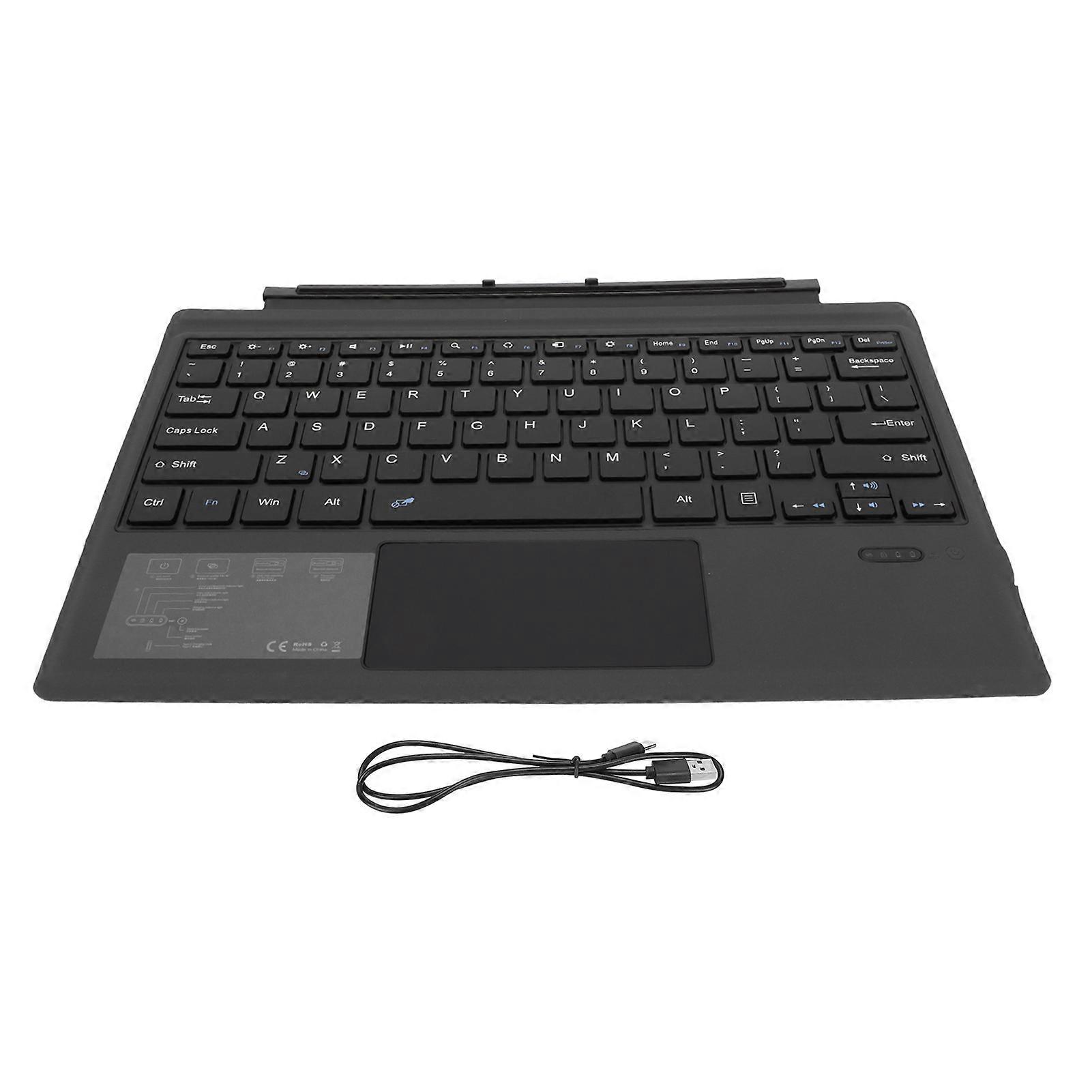 Wireless Bluetooth Keyboard with Touchpad for 7+ 7 6 5 4 Pro 3 33ft Wireless Distance Black Keyboard
