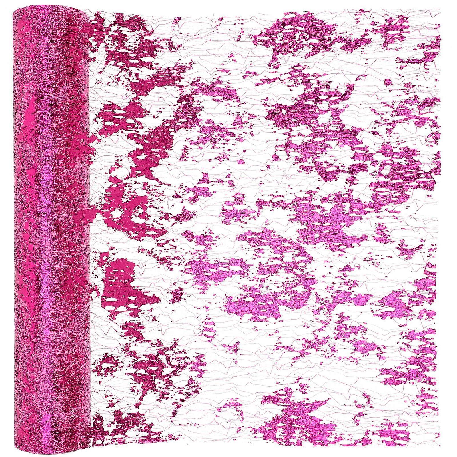 Metalfoliedug Polyester 500x29cm Til Brudebruser og Babyshower 1Pak