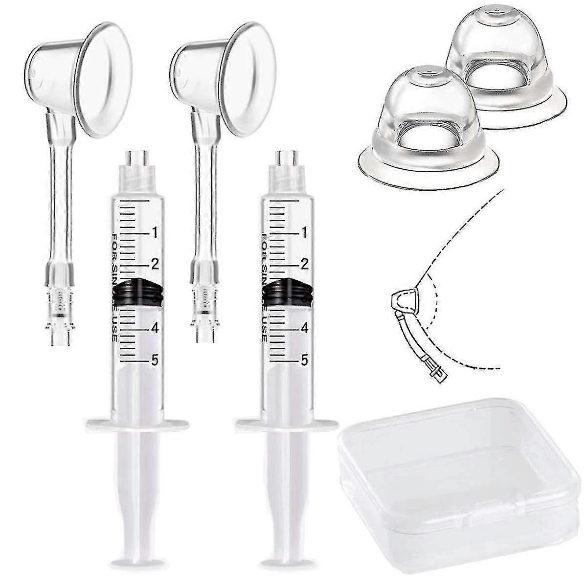 2er-Pack Inverted Nipple Correctors Kurze Inverted Nipples und Flat Nipple Correction