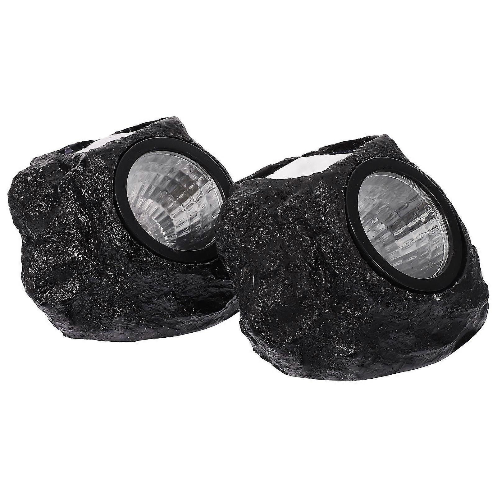 Solar Powered Spot Lights Flood Lamp For Outdoor Garden Lawn Energy-Saving High Brightness Assorted Color 14x13x13cm 2Pcs