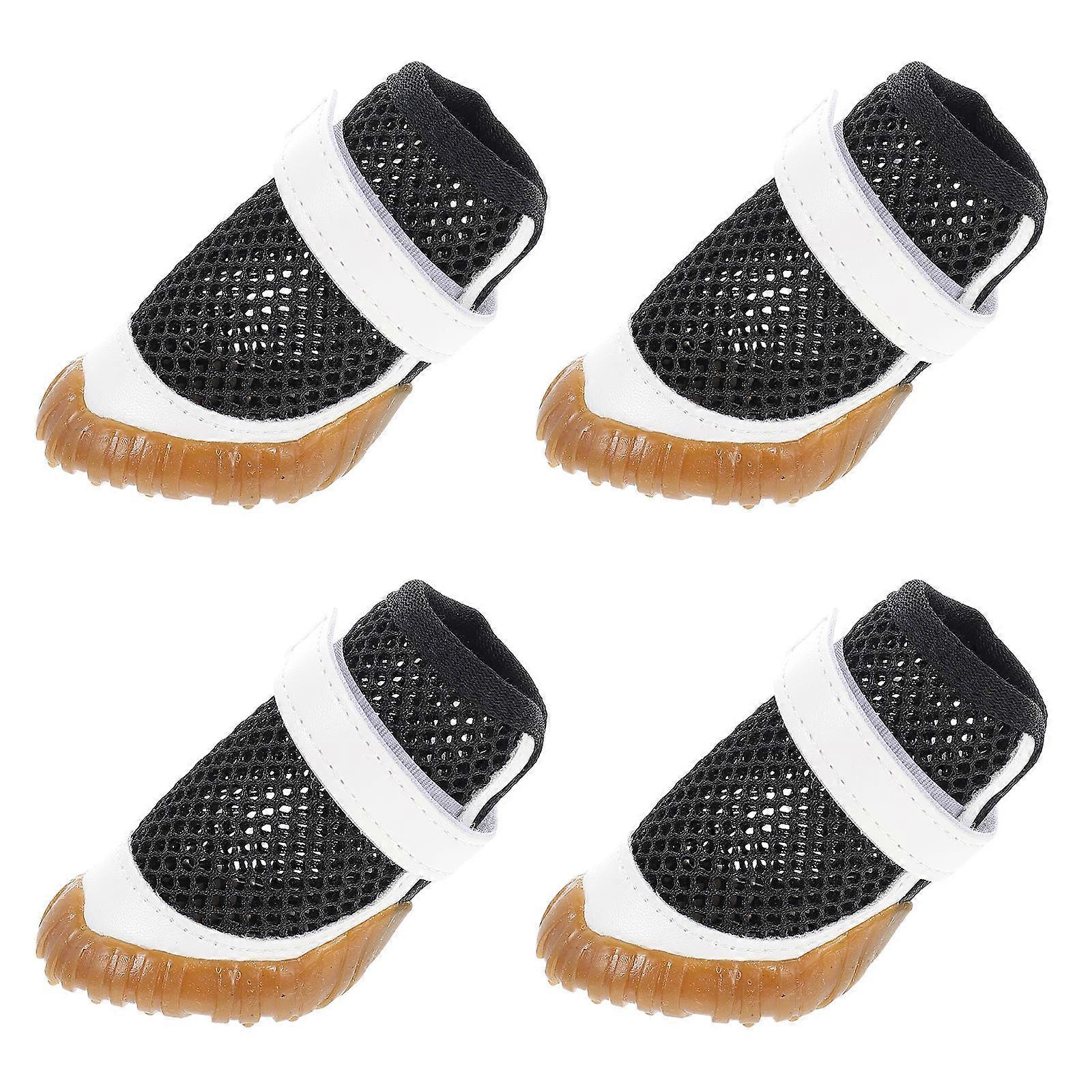 Mesh Dog Boots Cooling in Summer Pet Dogs Scratch Preventer 4Set