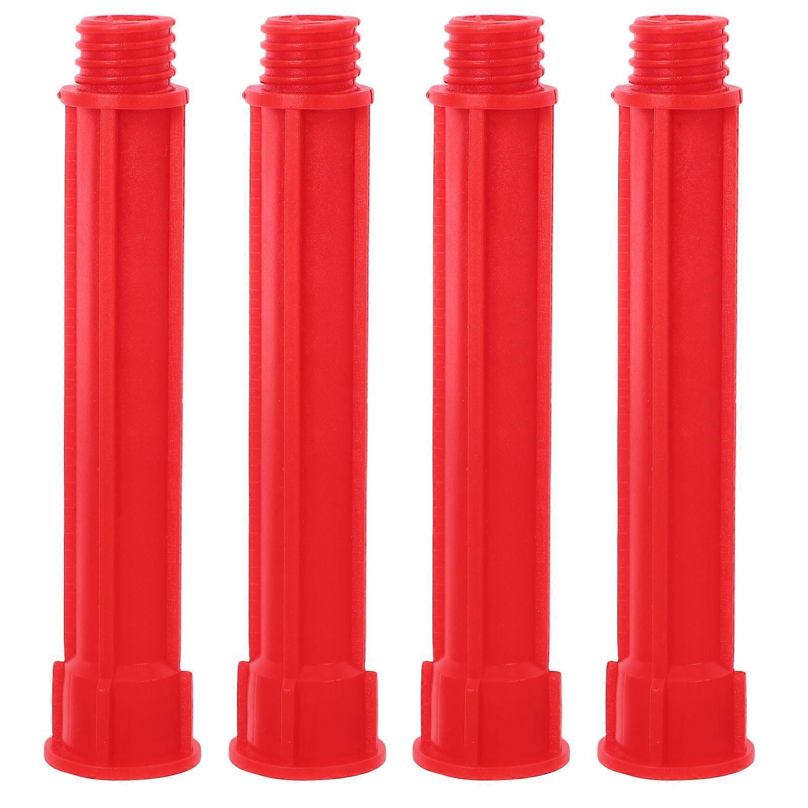 4pcs Caulking Nozzle Tips Plastic Caulking Extension Tubes Caulk Applicator Caulking Nozzle Replacement for Windows Doors Home Kitchens