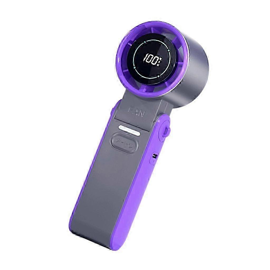 Mini Handheld Fan with 5 Adjustable Speed Quiet USB Rechargeable Desk Fan